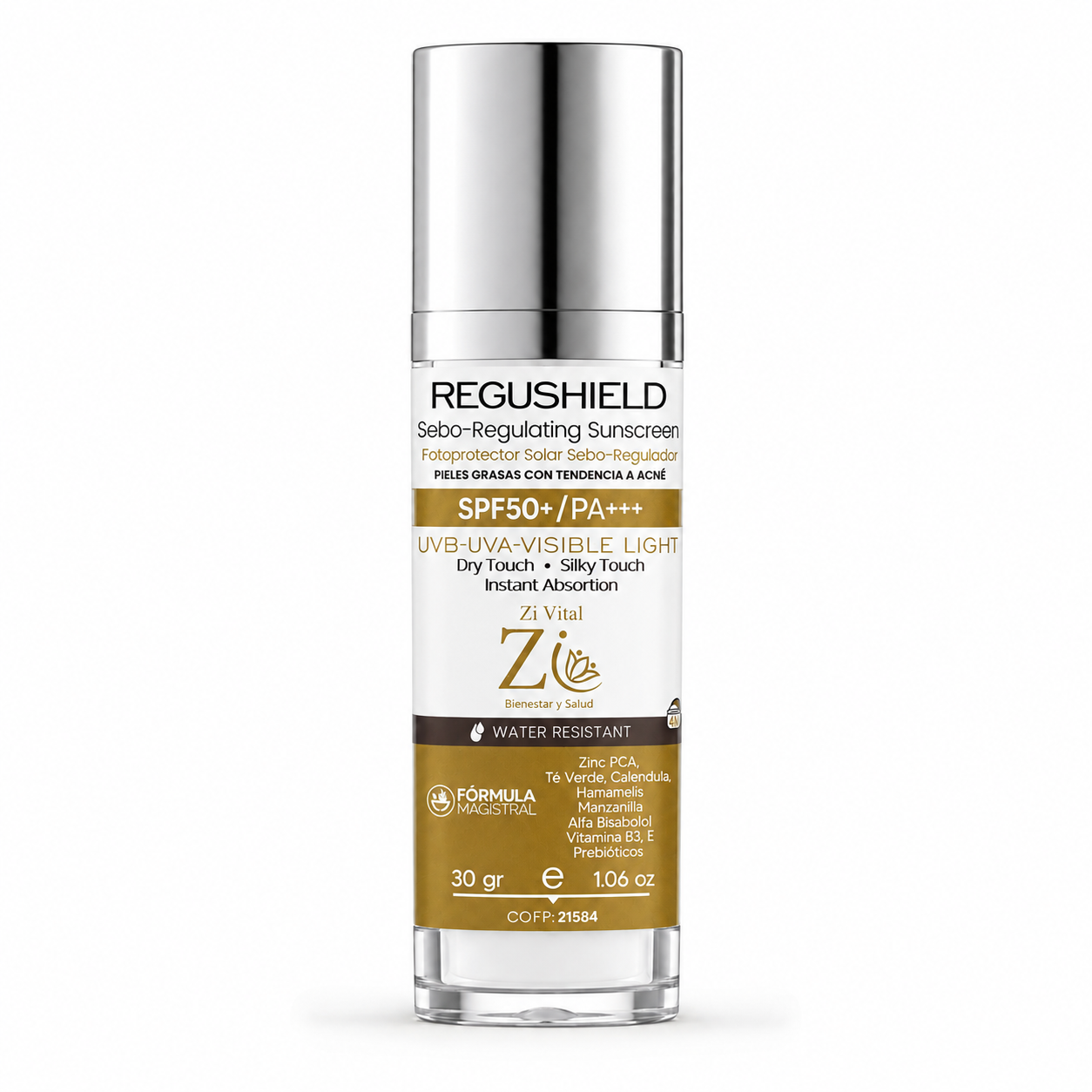 Regushield 30g – Fotoprotector Seborregulador SPF 50+ para Piel Grasa
