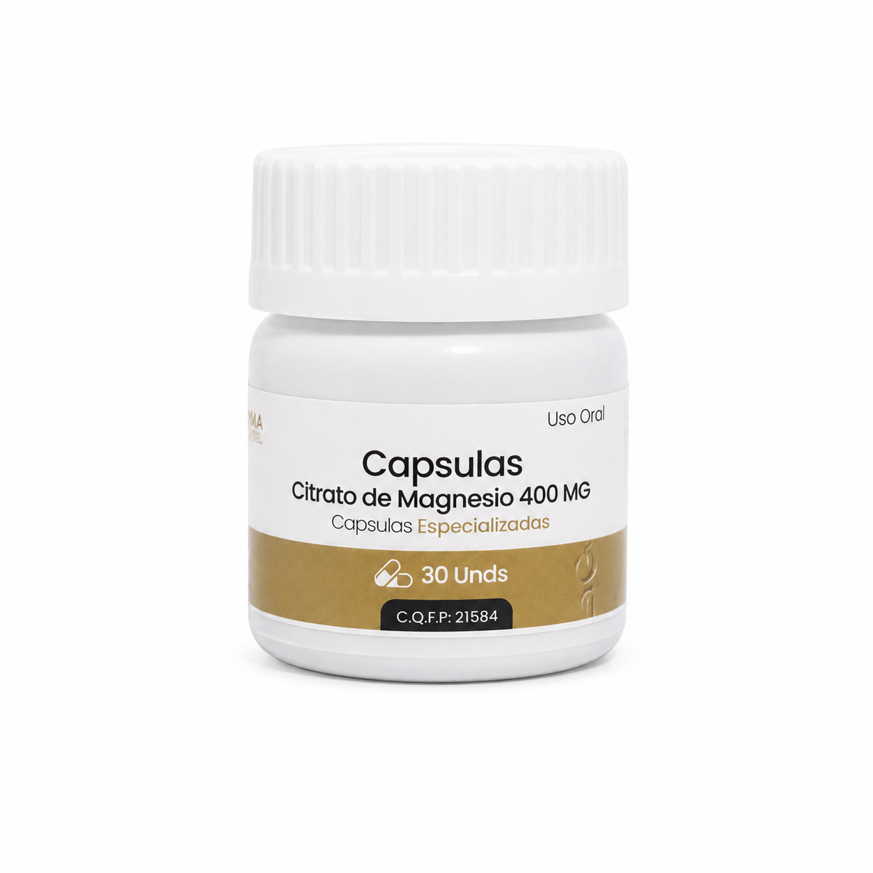 Citrato de Magnesio 400 mg – 30 Cápsulas para Función Muscular y Bienestar